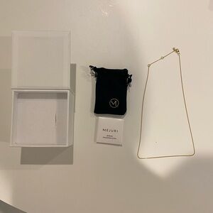 NIB Mejuri 18k gold vermeil chain necklace